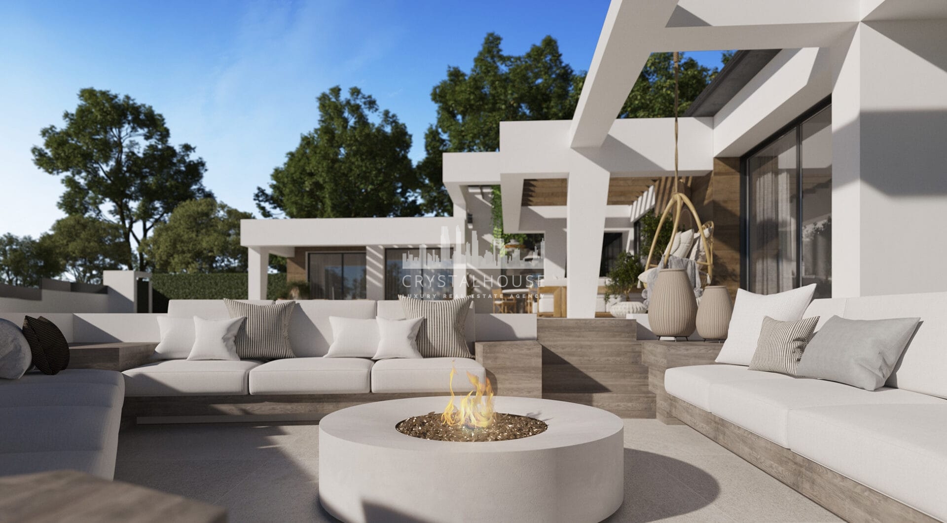 Three unique villas built on one level