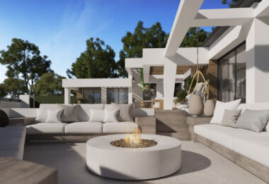 Three unique villas built on one level