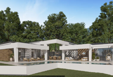 Three unique villas built on one level