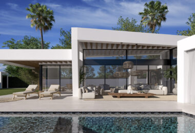 Three unique villas built on one level