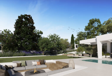 Three unique villas built on one level