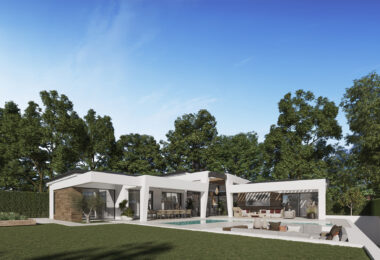 Three unique villas built on one level