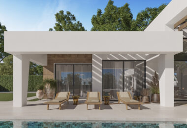 Three unique villas built on one level