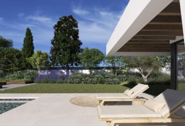 Three unique villas built on one level