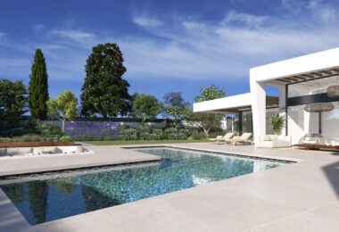 Three unique villas built on one level