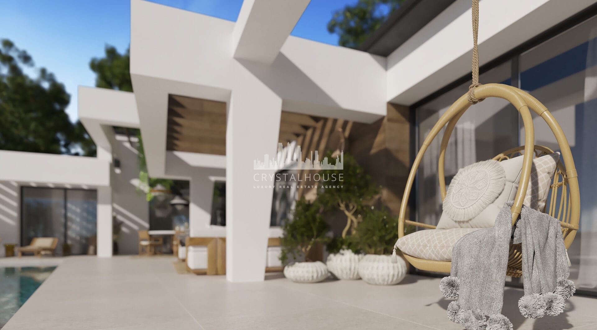 Three unique villas built on one level