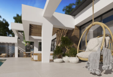 Three unique villas built on one level