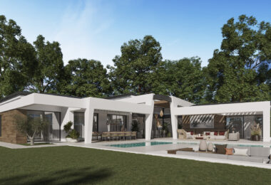 Three unique villas built on one level