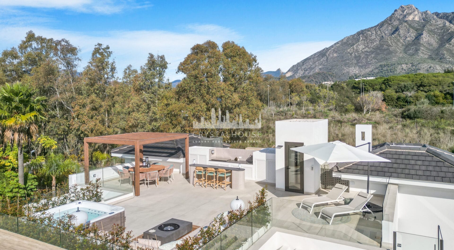 Exclusive six bedroom, south facing villa in the prestigious gated community, Villas Del Marquez on Marbella's Golden Mile