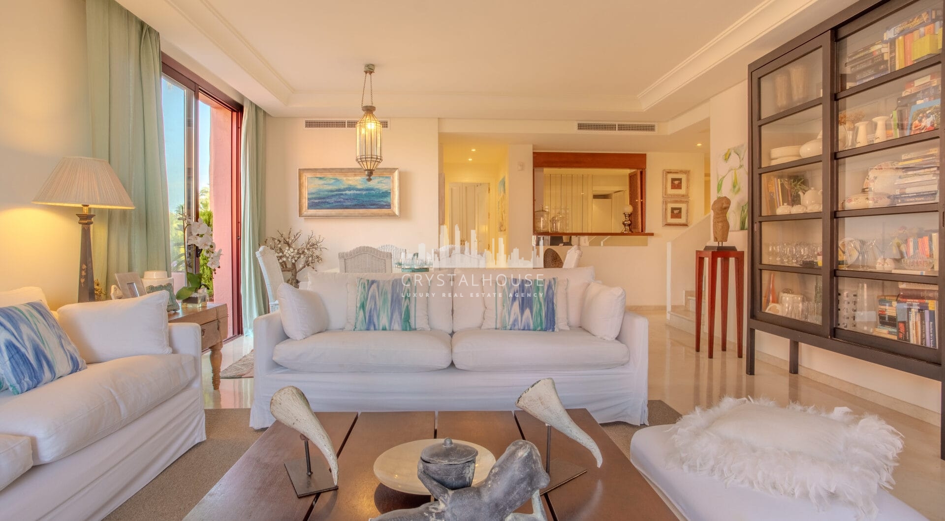 Impressive three bedroom south facing duplex penthouse in the prestigious and gated beachfront community Menara Beach with sea views