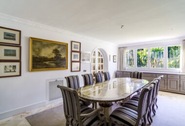 Wonderful six bedroom, south facing villa in the residential area Rocio de Nagueles, Marbella with guest apartment