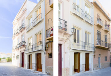 Luxury duplex penthouse in Historic Building with privat roof terraces on a quiet street in the historical quarters of Malaga City