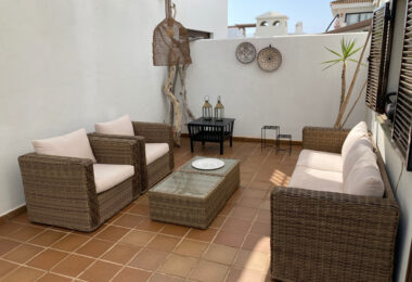 Frontline golf ground-floor apartment with stunning views in La Alcaidesa, near Sotogrande, Cadiz