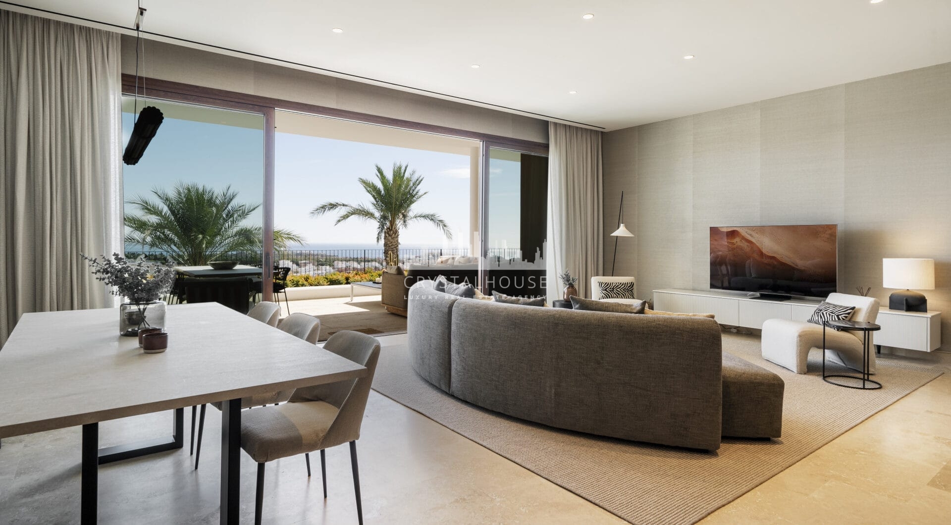 Albercas 5 - Frontline golf apartment with panoramic sea views offers a Five-star resort lifestyle in Casares.