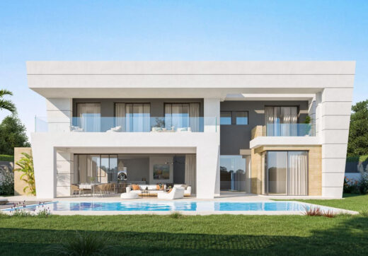 Brand new six bedroom villa under construction in Rocio de Nagueles, Marbella with sea and mountain views