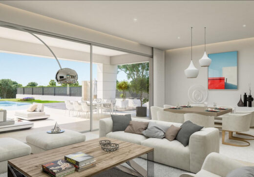 Brand new six bedroom villa under construction in Rocio de Nagueles, Marbella with sea and mountain views