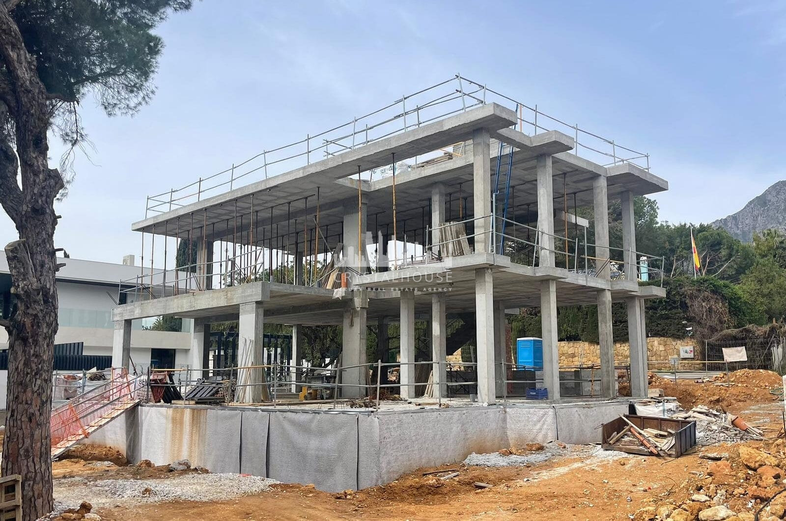 Brand new six bedroom villa under construction in Rocio de Nagueles, Marbella with sea and mountain views