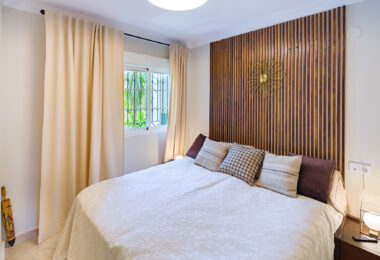 Stunning two bedroom south west facing elevated ground floor apartment in the heart of Marbella's Golden Mile
