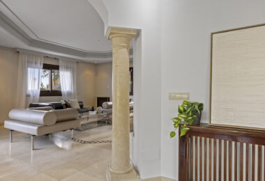 Villa with unique architecture located in the exclusive Los Arqueros development