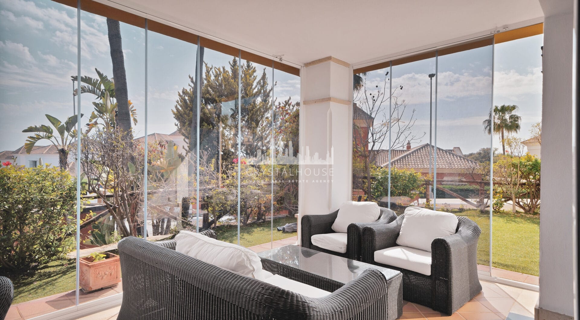 Elegant Semi-Detached Home in Santa Clara Golf – Sea Views, Private Garden &amp; Year-Round Terrace