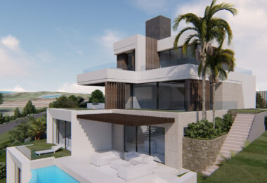 Plot and Project for contemporary villa of 1146 square metres built area in Puerto Banus´ best location
