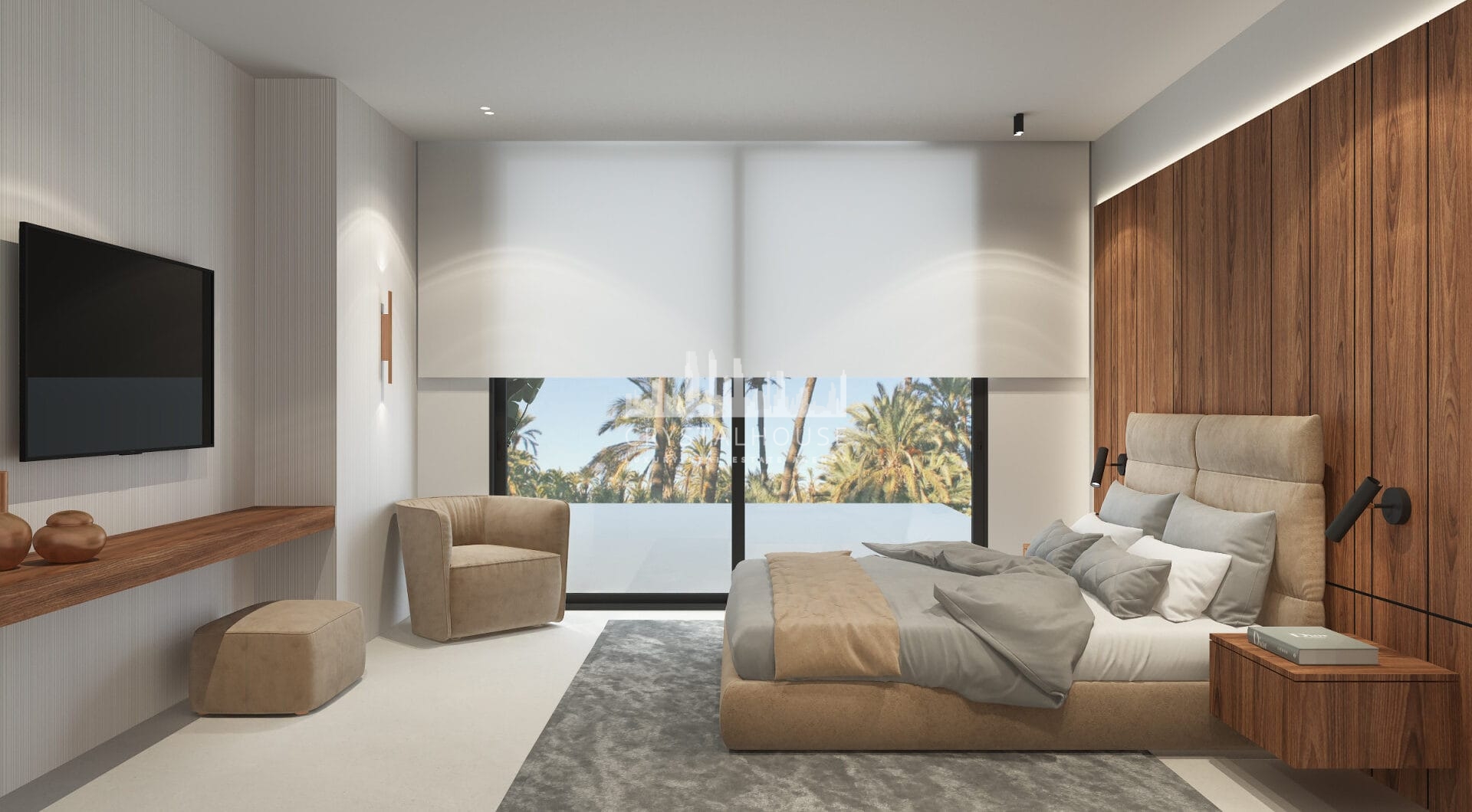 Plot and Project for contemporary villa of 1146 square metres built area in Puerto Banus´ best location