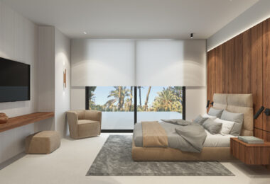 Plot and Project for contemporary villa of 1146 square metres built area in Puerto Banus´ best location