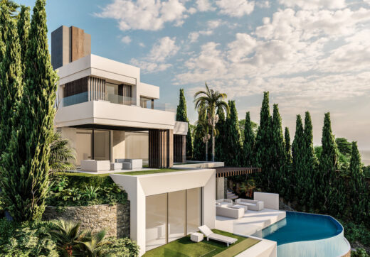 Plot and Project for contemporary villa of 1146 square metres built area in Puerto Banus´ best location