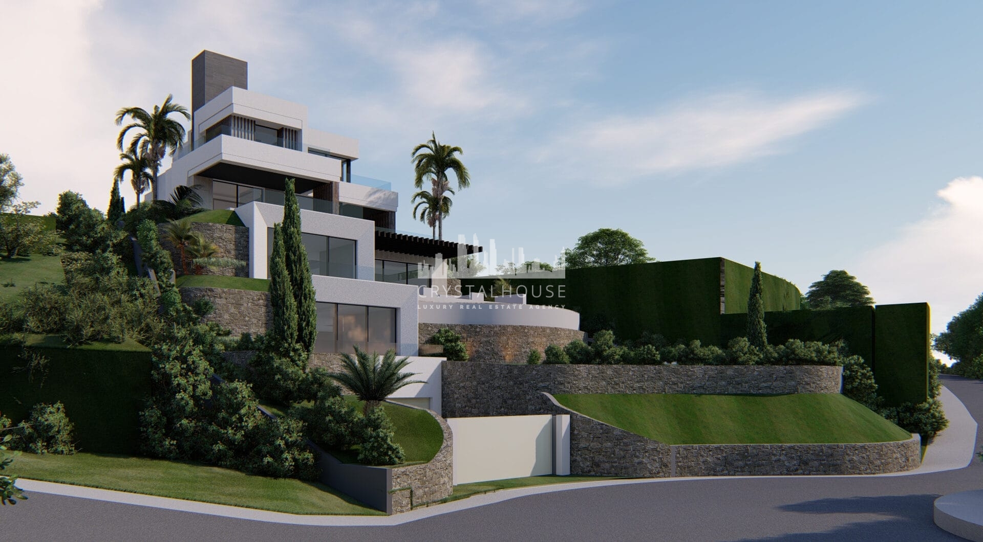 Plot and Project for contemporary villa of 1146 square metres built area in Puerto Banus´ best location