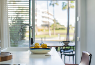Luxurious beachfront apartment with private garden