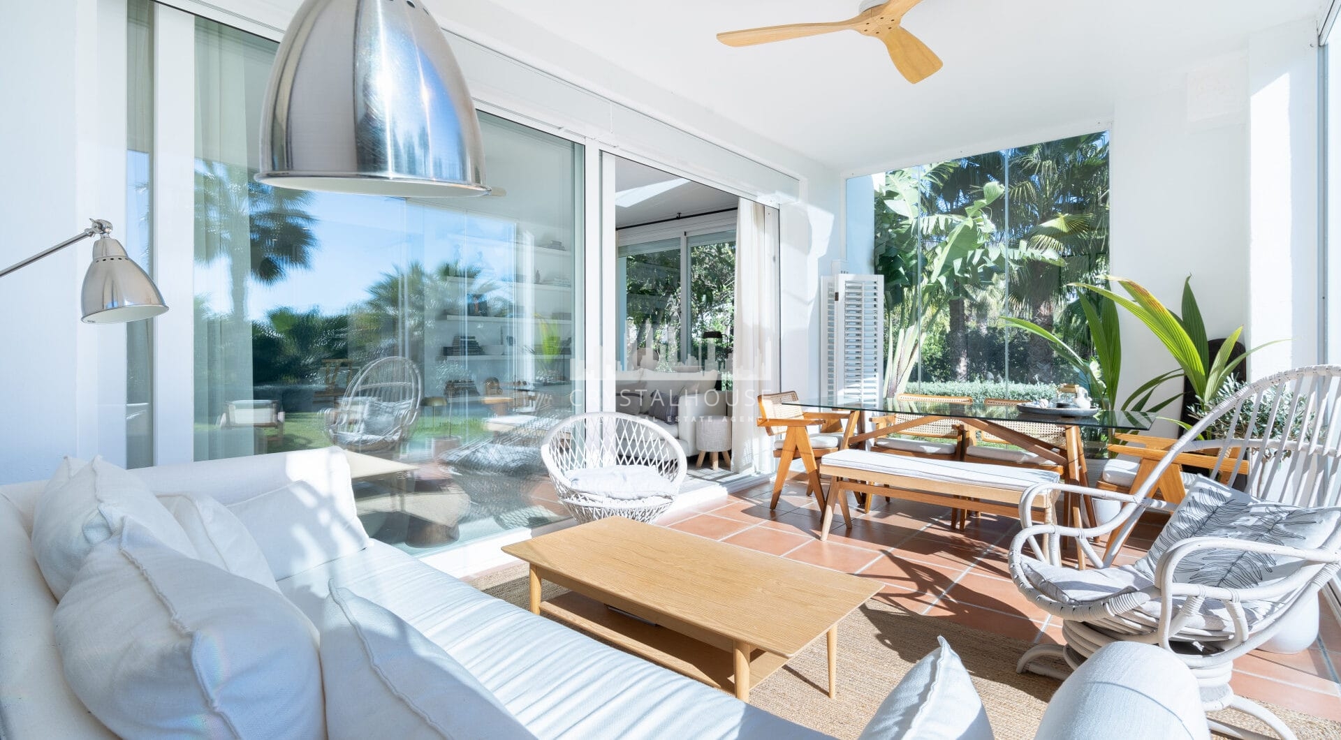Beautiful new renovated apartment with a large garden in Alcazaba Lagoon