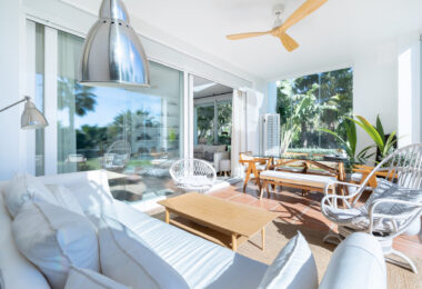 Beautiful new renovated apartment with a large garden in Alcazaba Lagoon