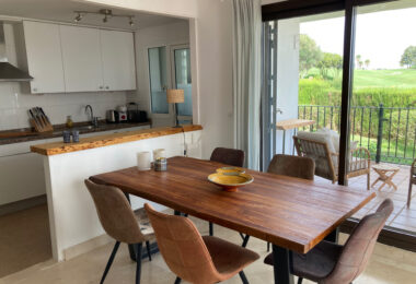 Frontline golf ground-floor apartment with stunning views in La Alcaidesa, near Sotogrande, Cadiz