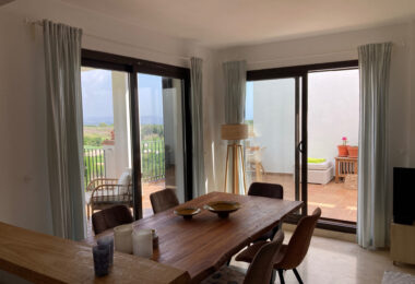 Frontline golf ground-floor apartment with stunning views in La Alcaidesa, near Sotogrande, Cadiz