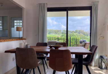 Frontline golf ground-floor apartment with stunning views in La Alcaidesa, near Sotogrande, Cadiz