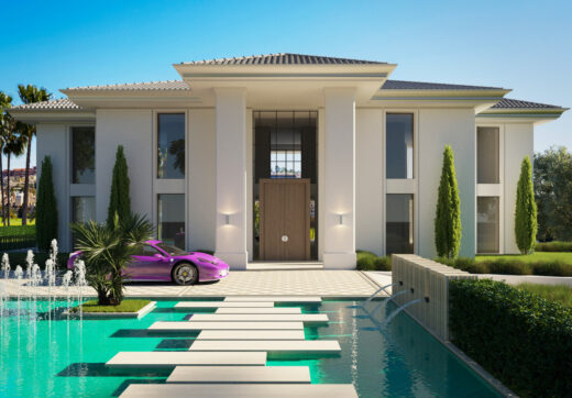 New project, 5 bedroom frontline golf villa in La Alqueria Golf