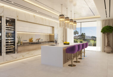 New project, 5 bedroom frontline golf villa in La Alqueria Golf