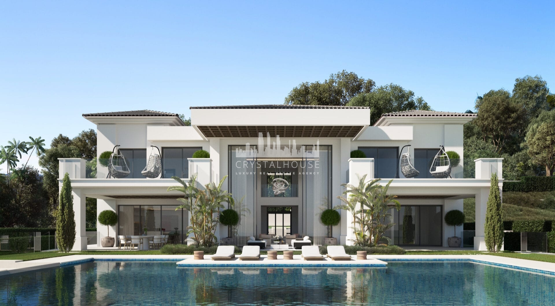Brand new projects of a modern / contemporary villa in Los Flamingos Golf