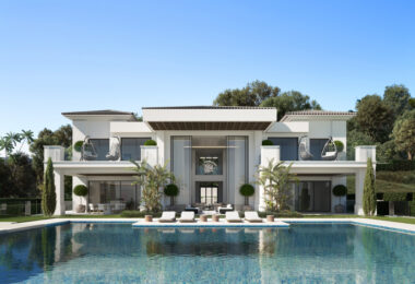 Brand new projects of a modern / contemporary villa in Los Flamingos Golf