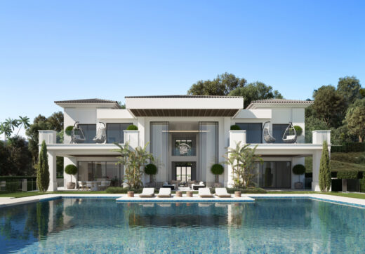 Brand new projects of a modern / contemporary villa in Los Flamingos Golf