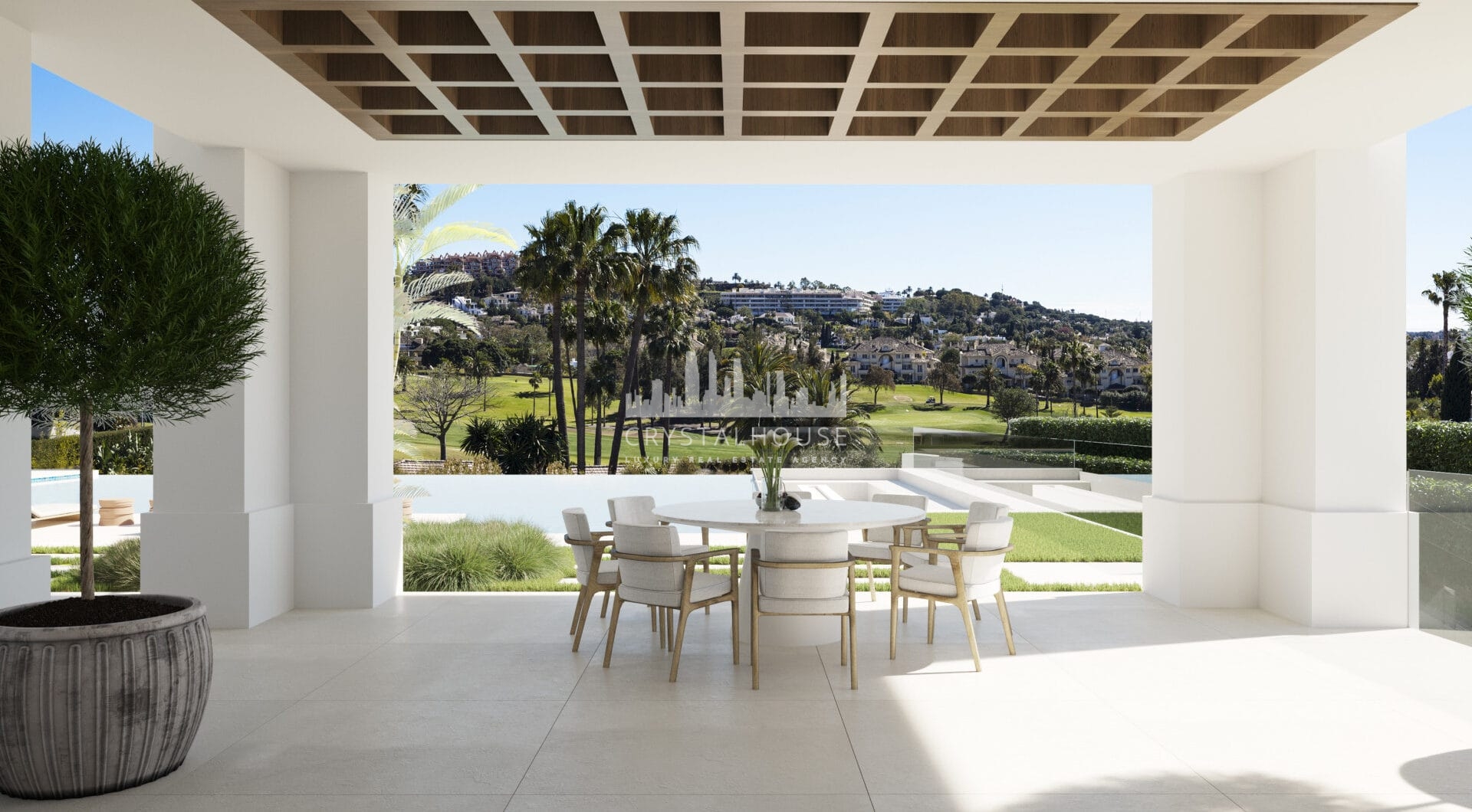Brand new projects of a modern / contemporary villa in Los Flamingos Golf