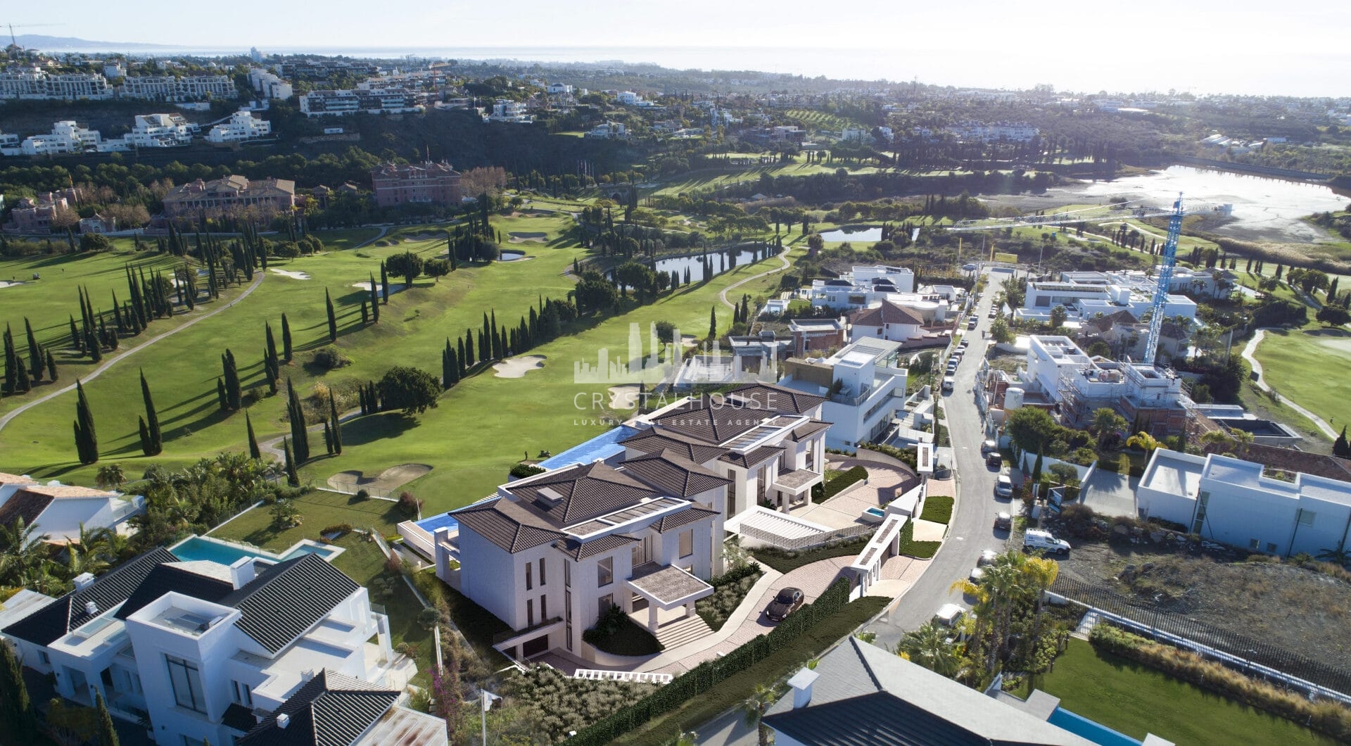 Brand new projects of a modern / contemporary villa in Los Flamingos Golf