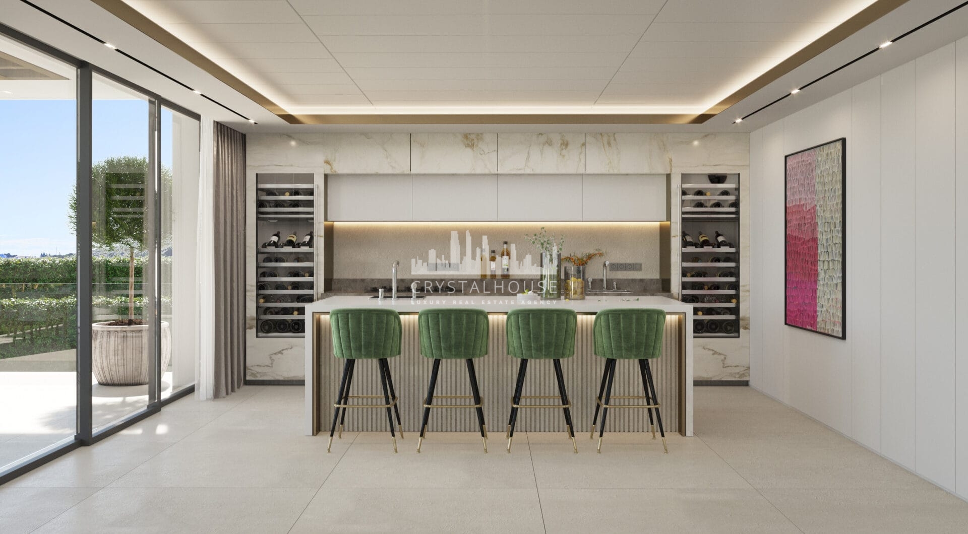 Brand new projects of a modern / contemporary villa in Los Flamingos Golf