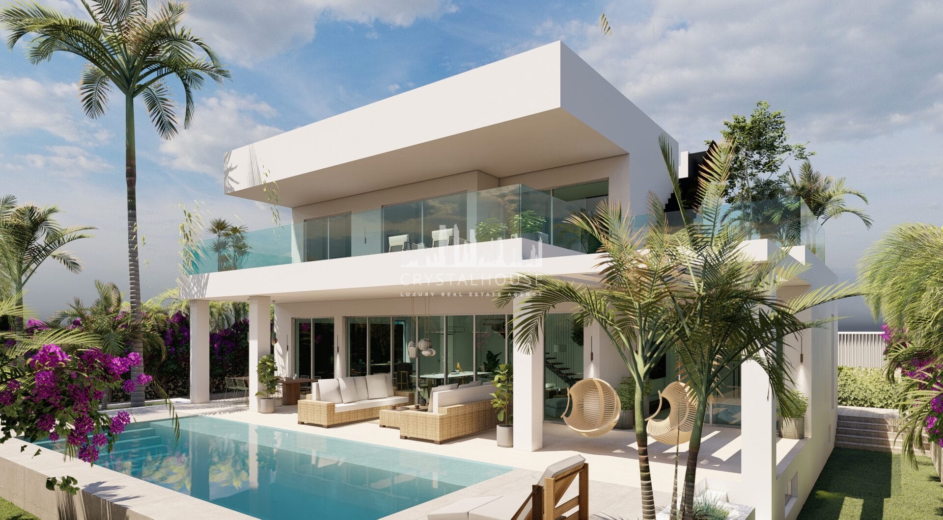 Newly built quality villa on the beach side of San Pedro de Alcántara