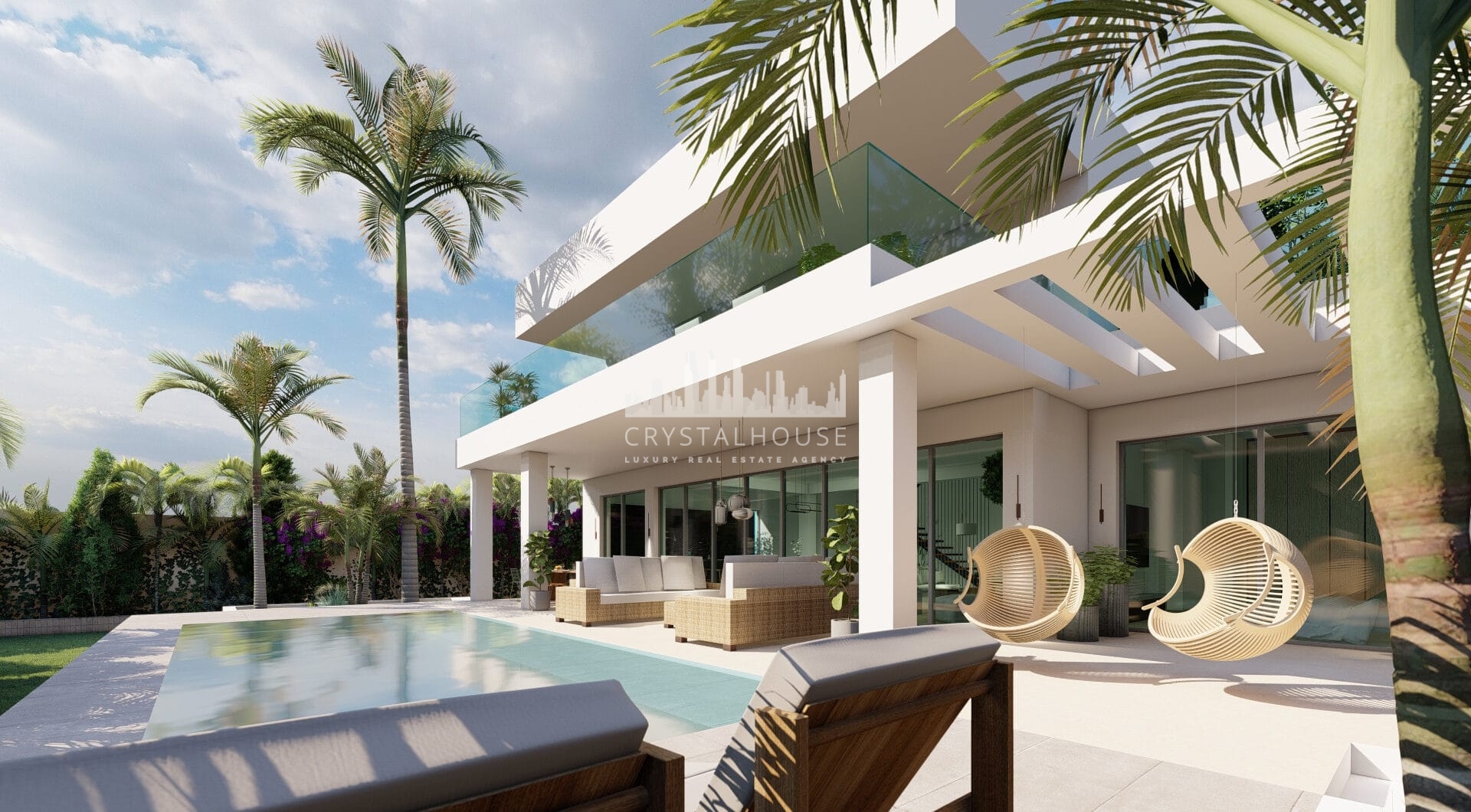 Newly built quality villa on the beach side of San Pedro de Alcántara