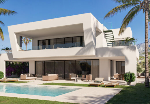 STUNNING BRAND NEW CONTEMPORARY LUXURY 5-BEDROOM VILLA ON GOLDEN MILE, MARBELLA