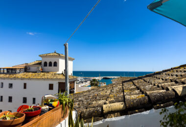 Duplex Penthouse in Puerto de la Duquesa with Partial Sea and Marina Views.