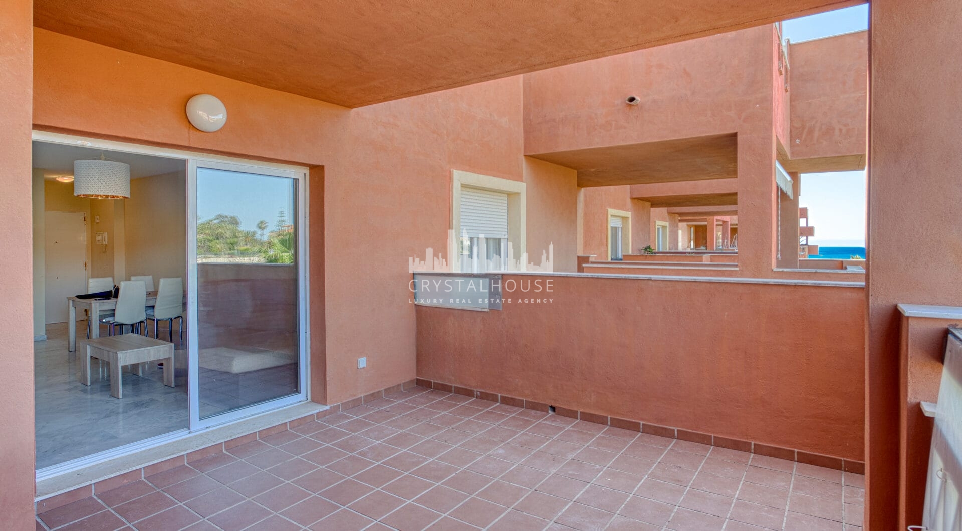Lovely two bedroom, south west facing apartment in La Reserva de Marbella; with sea views