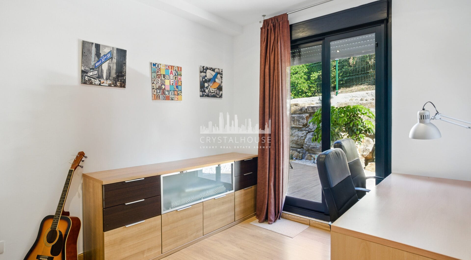 Spacious three bedroom, south west facing apartment in the gated community Ribera Luar, Estepona with large private garden