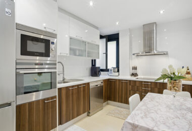 Spacious three bedroom, south west facing apartment in the gated community Ribera Luar, Estepona with large private garden